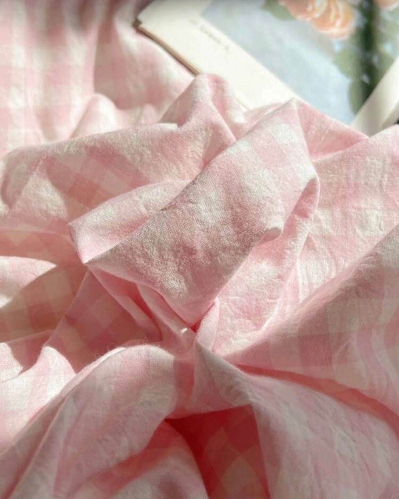 Gingham Quilt Cover Set