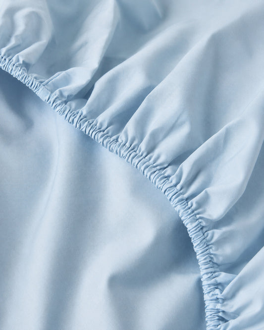 Lightweight Baby Blue Fitted Sheet