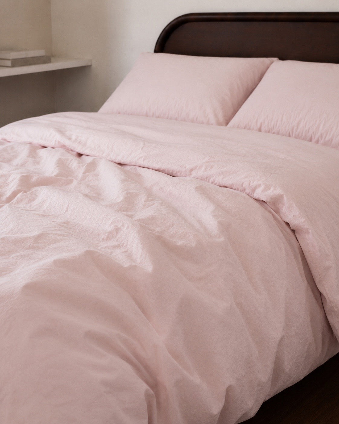 Talia Blush Cotton Quilt Cover Set