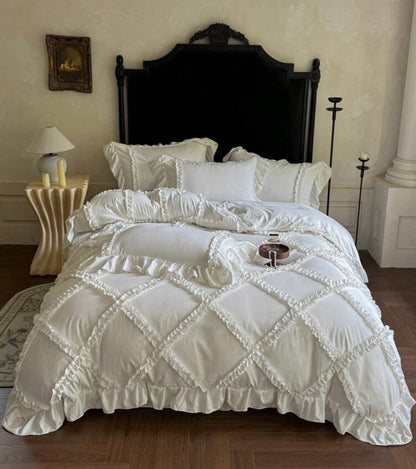 Andrea White Quilt Cover Set