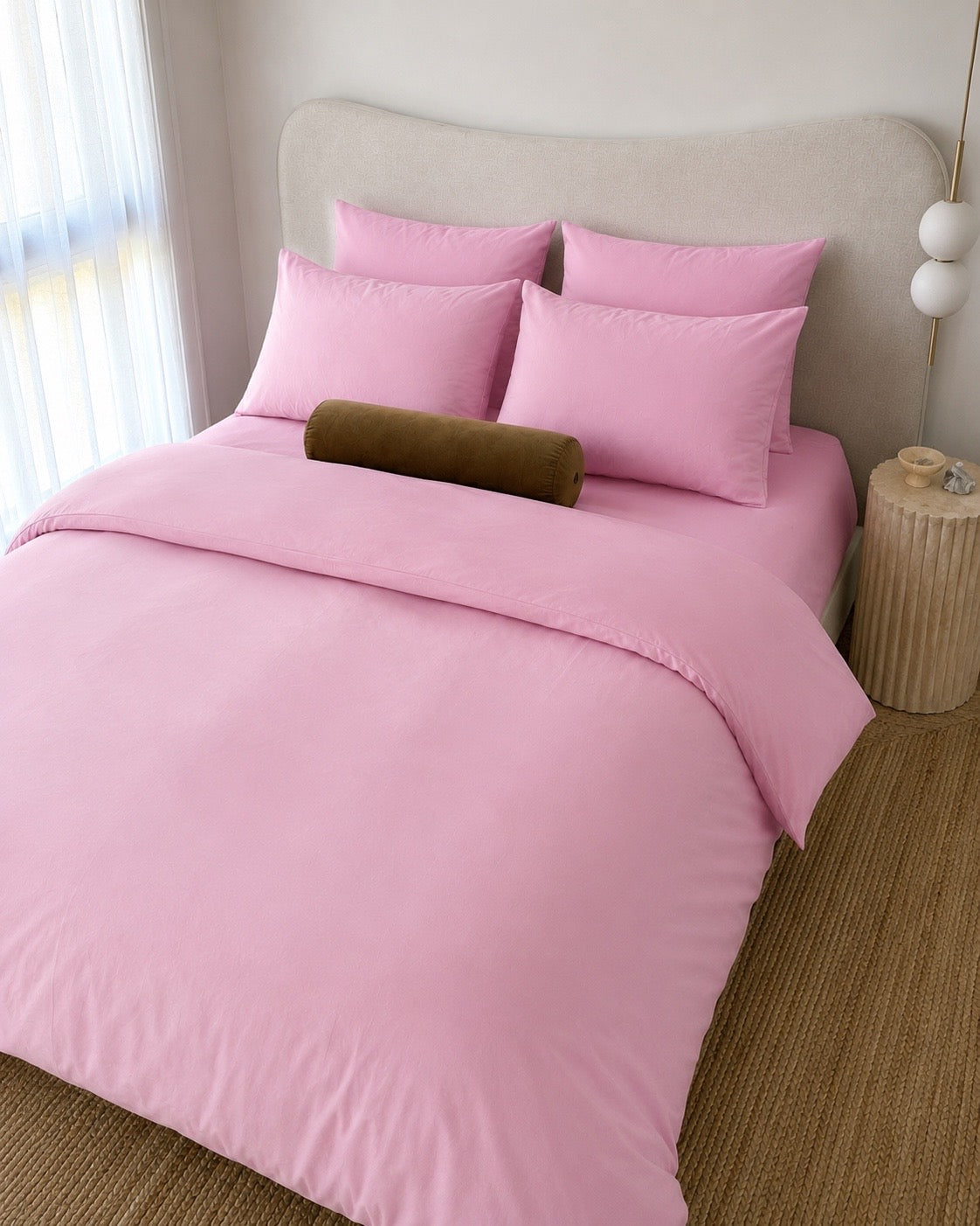 Lightweight Pink Quilt Cover Set