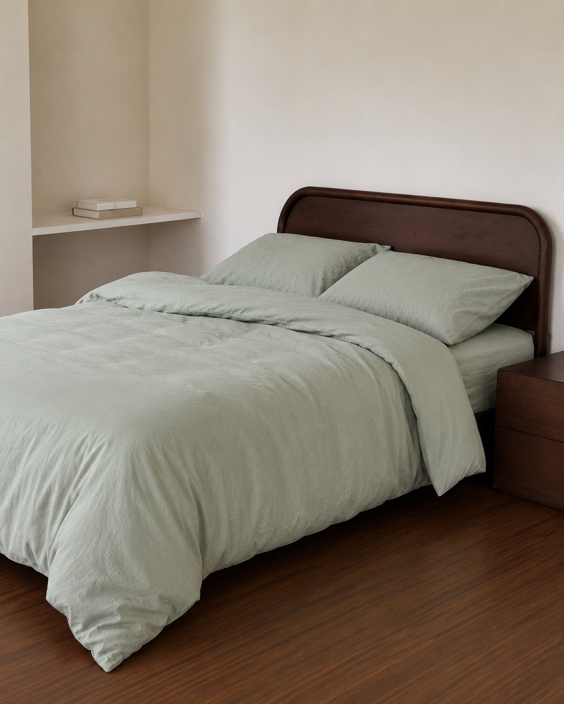 Talia Sage Cotton Quilt Cover Set