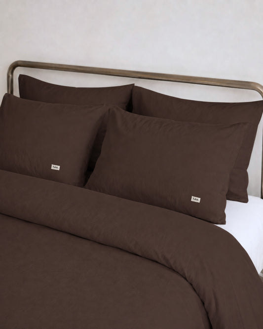 Talia Brown Quilt Cover Set