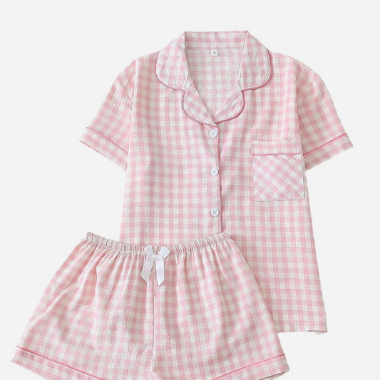 Gingham Pyjama Set