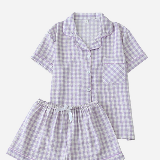 Gingham Pyjama Set