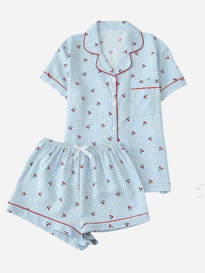 Gingham Pyjama Set