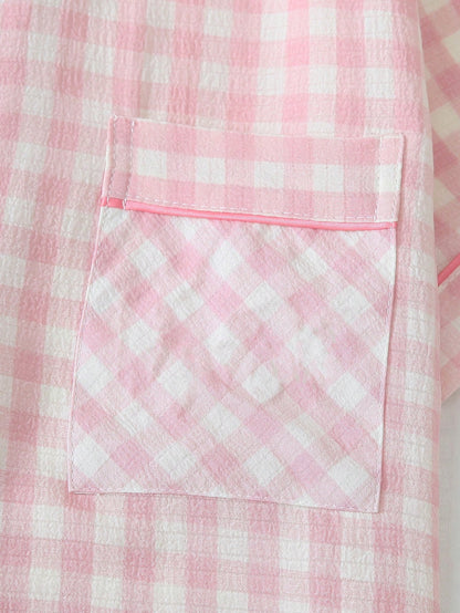 Gingham Pyjama Set