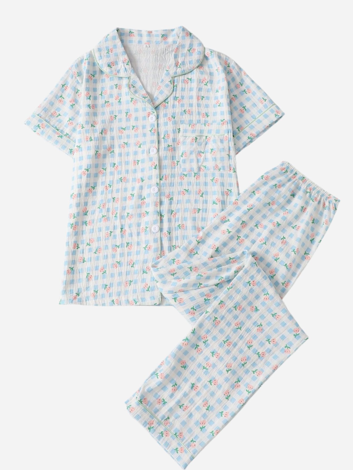 Gingham Pyjama Set