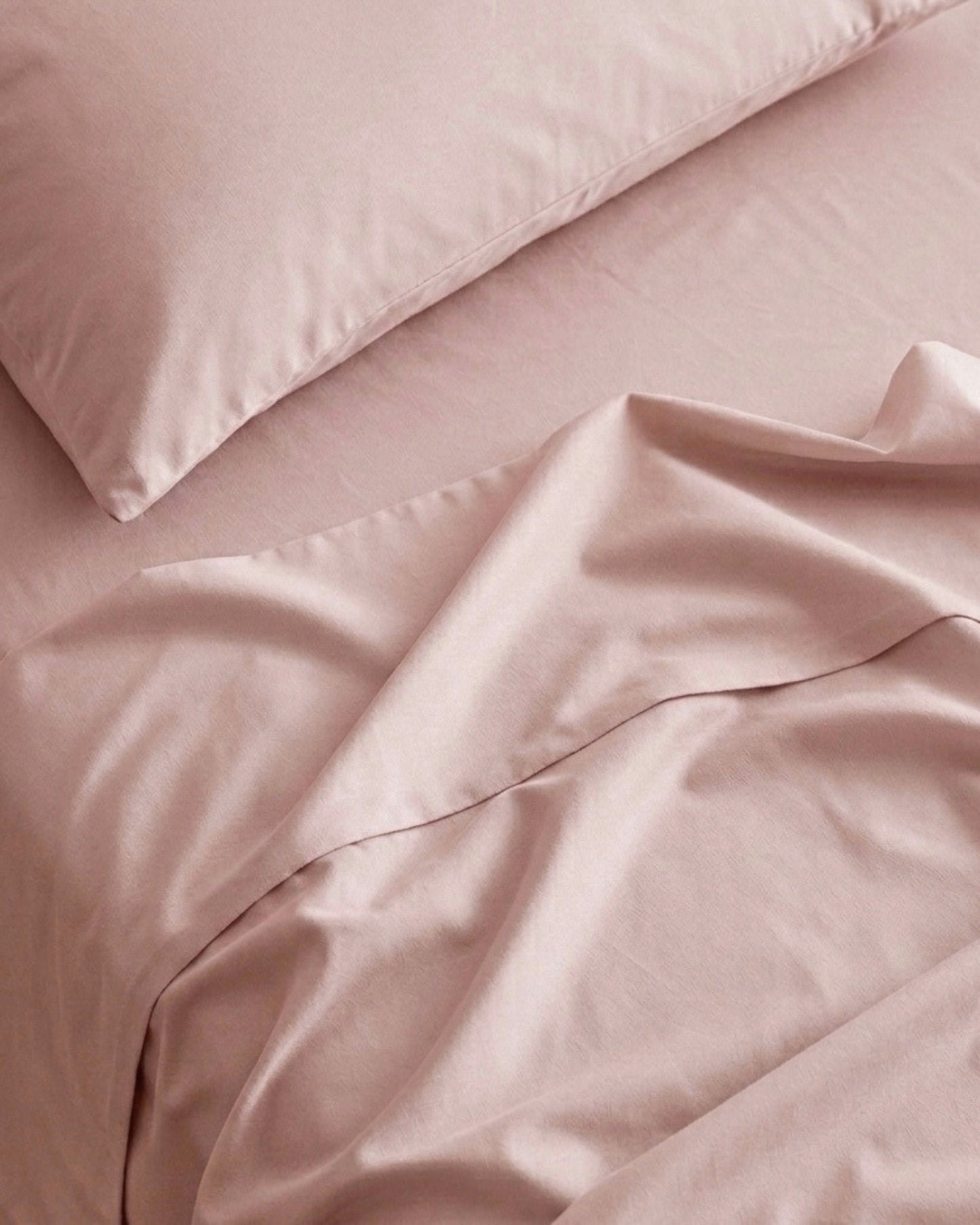 Lightweight Blush Pink Flat Sheet