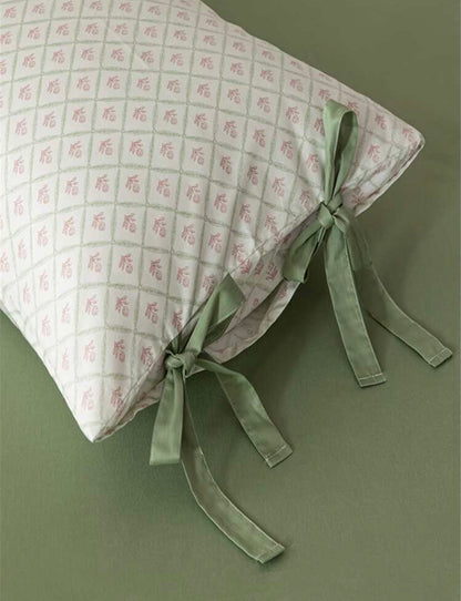 Jasmine Cotton Quilt Cover Set & Flat Sheet