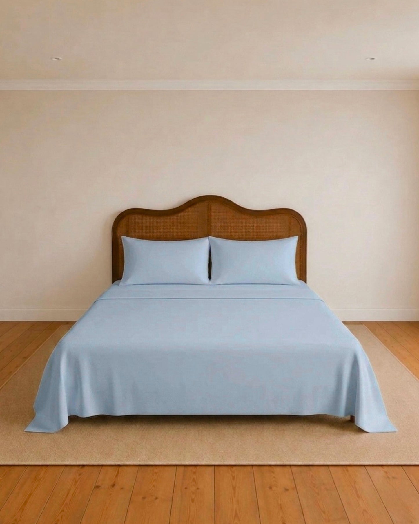 Lightweight Baby Blue Flat Sheet