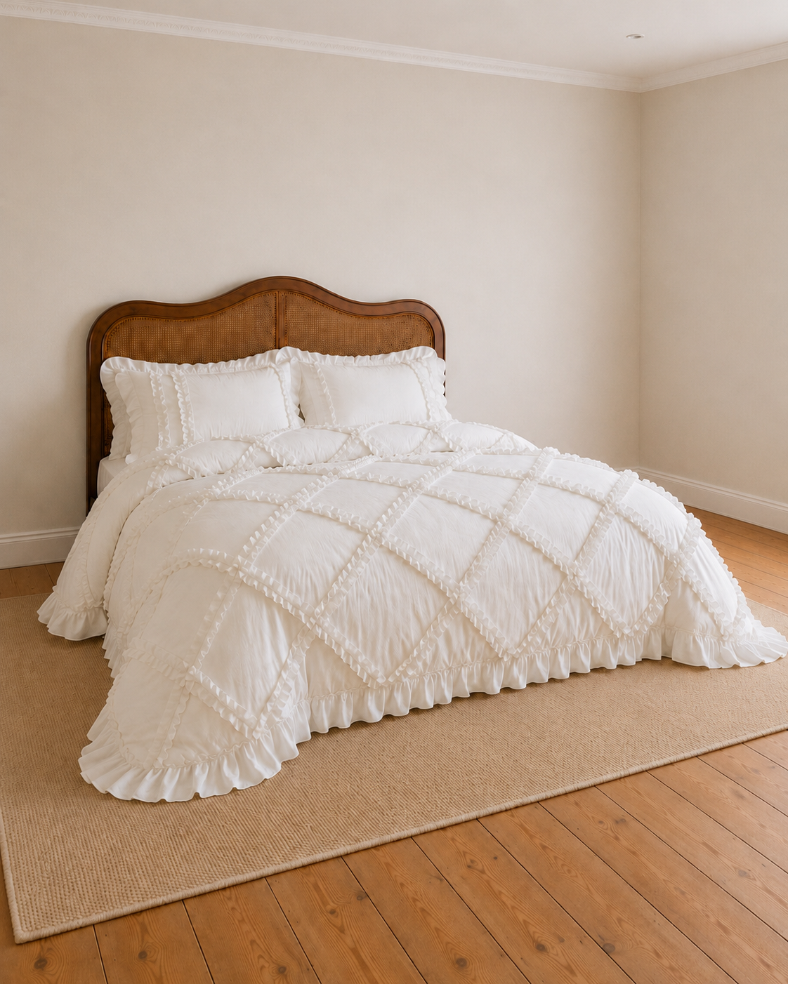 Andrea White Quilt Cover Set
