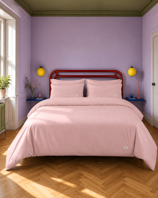 Talia Blush Quilt Cover Set