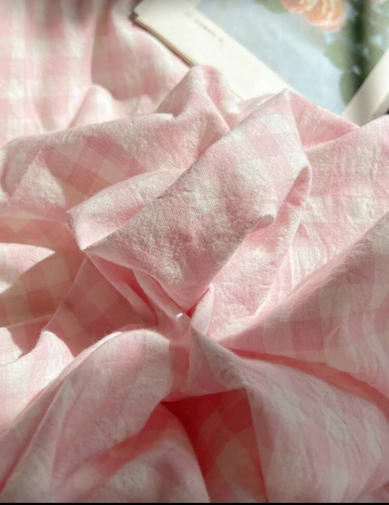 Gingham Quilt Cover Set