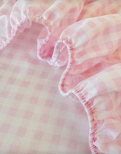 Gingham Fitted Sheet