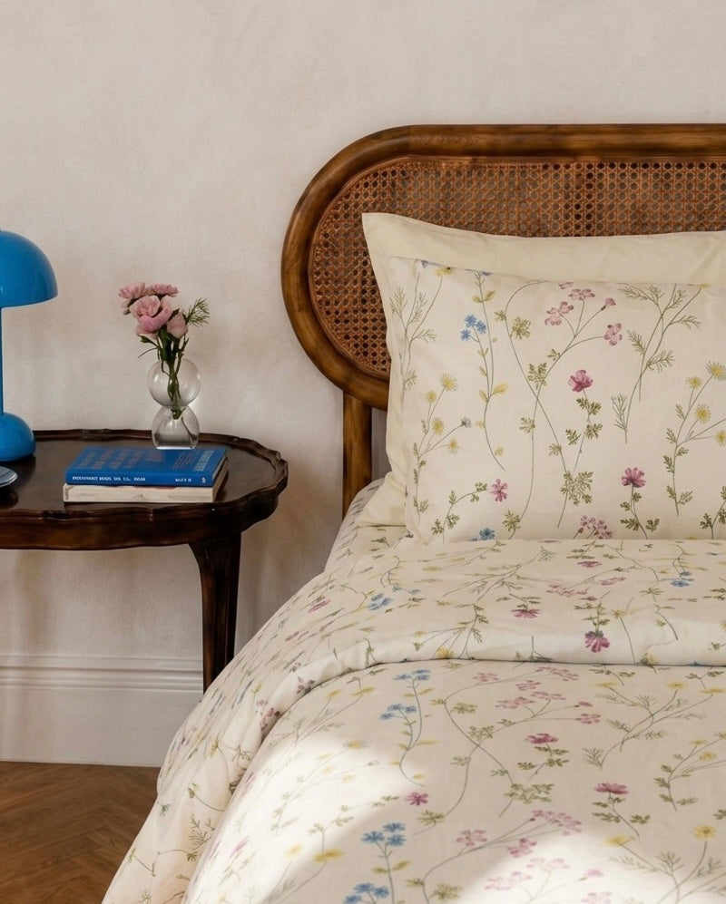 Flora Cotton Quilt Cover Set