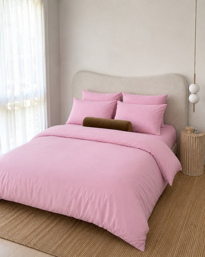 Lightweight Pink Quilt Cover Set