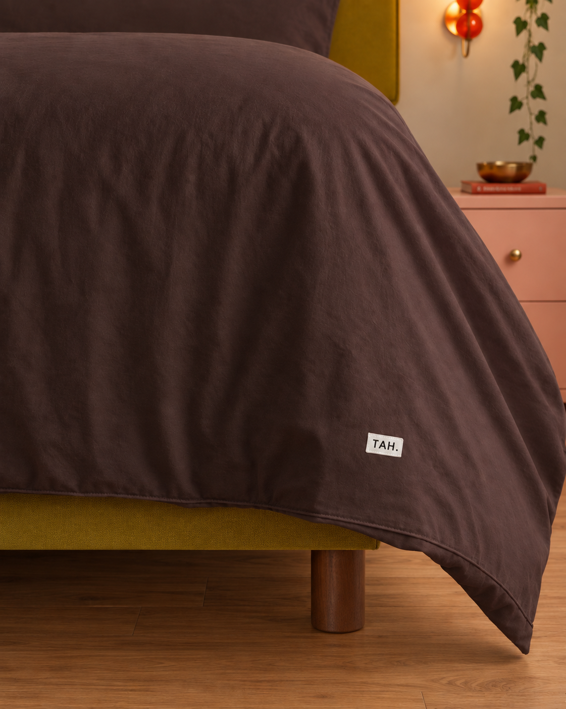 Talia Brown Quilt Cover Set