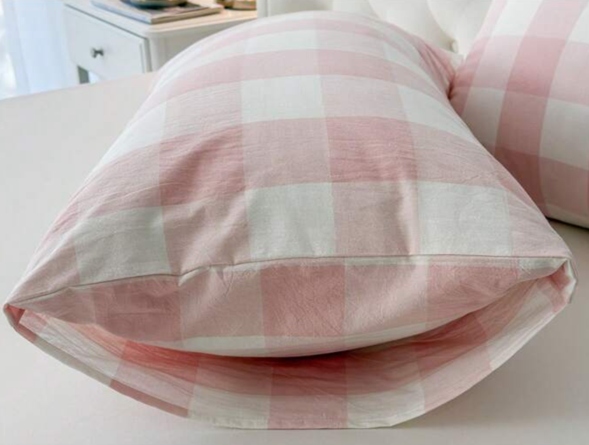 Gingham Quilt Cover Set