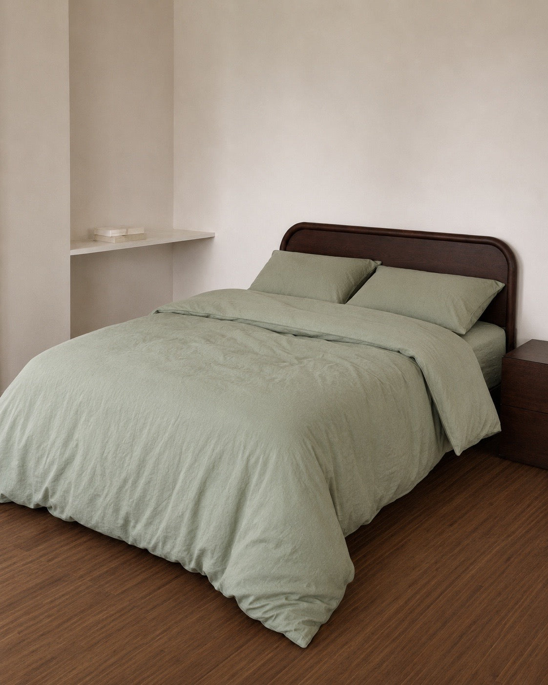 Talia Sage Cotton Quilt Cover Set