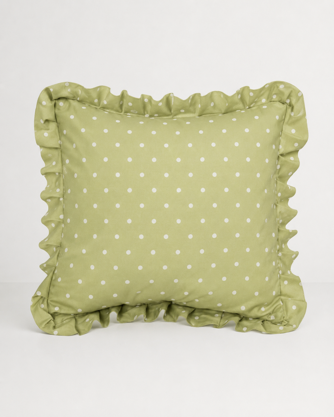 Green Polka Dot Cushion Cover