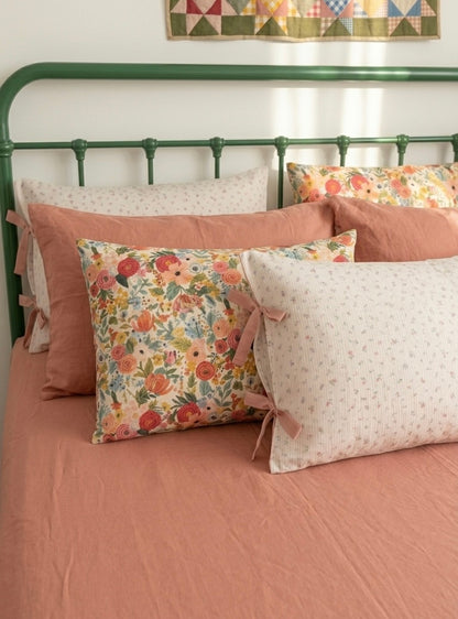 Jasmine Cotton Quilt Cover Set & Flat Sheet