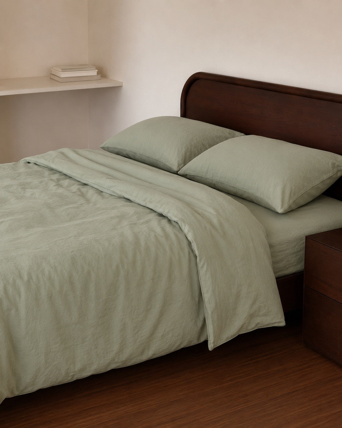 Talia Sage Cotton Quilt Cover Set
