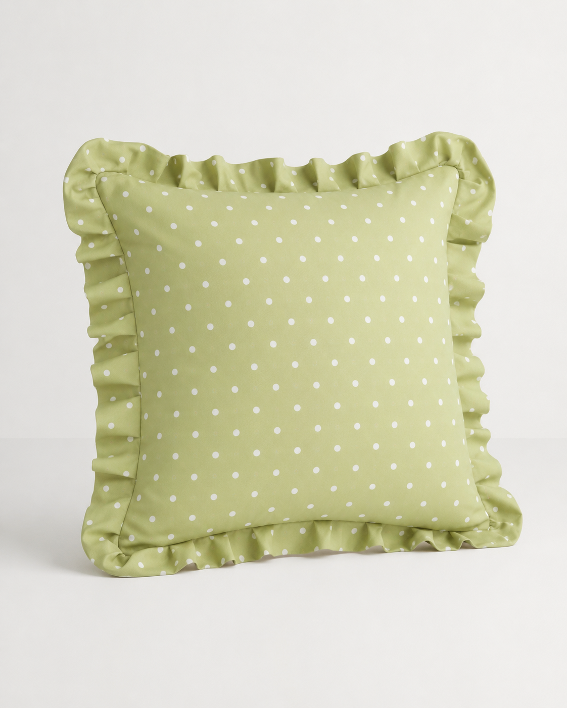 Green Polka Dot Cushion Cover