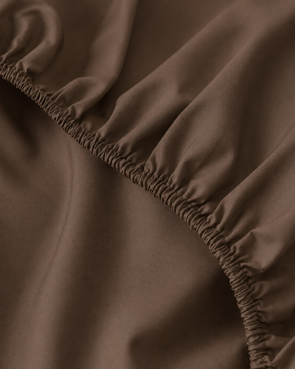Lightweight Brown Fitted Sheet