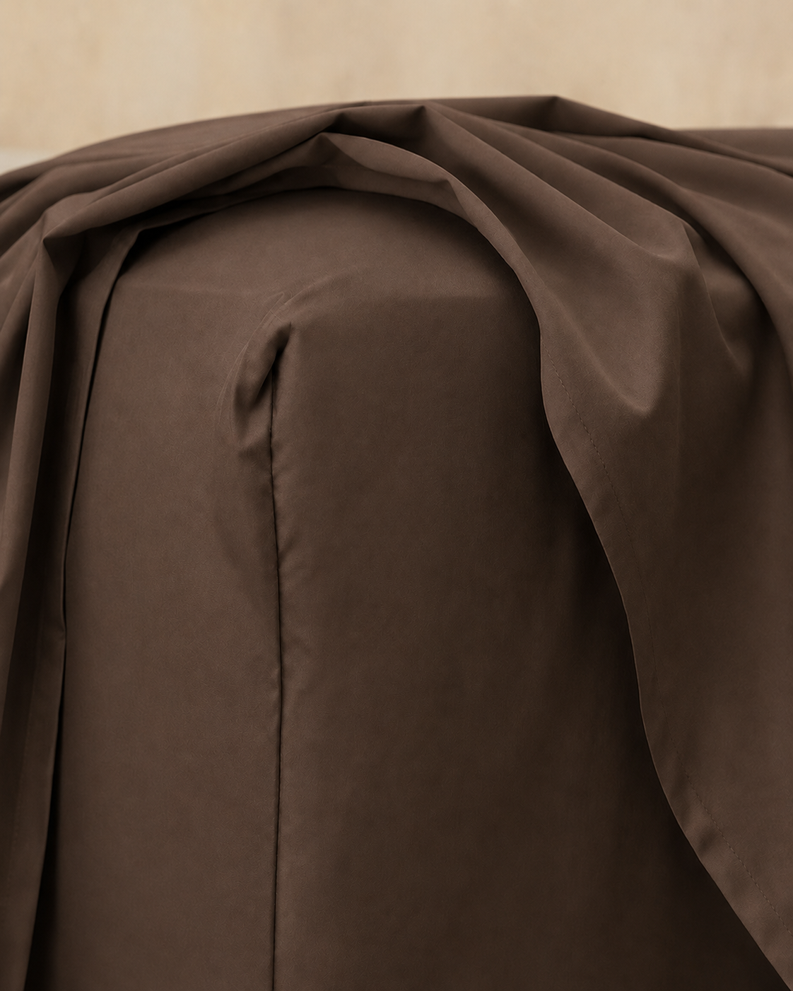 Lightweight Brown Fitted Sheet