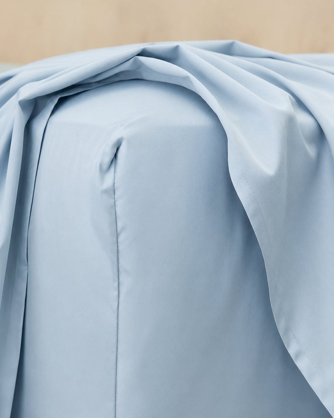 Lightweight Baby Blue Fitted Sheet