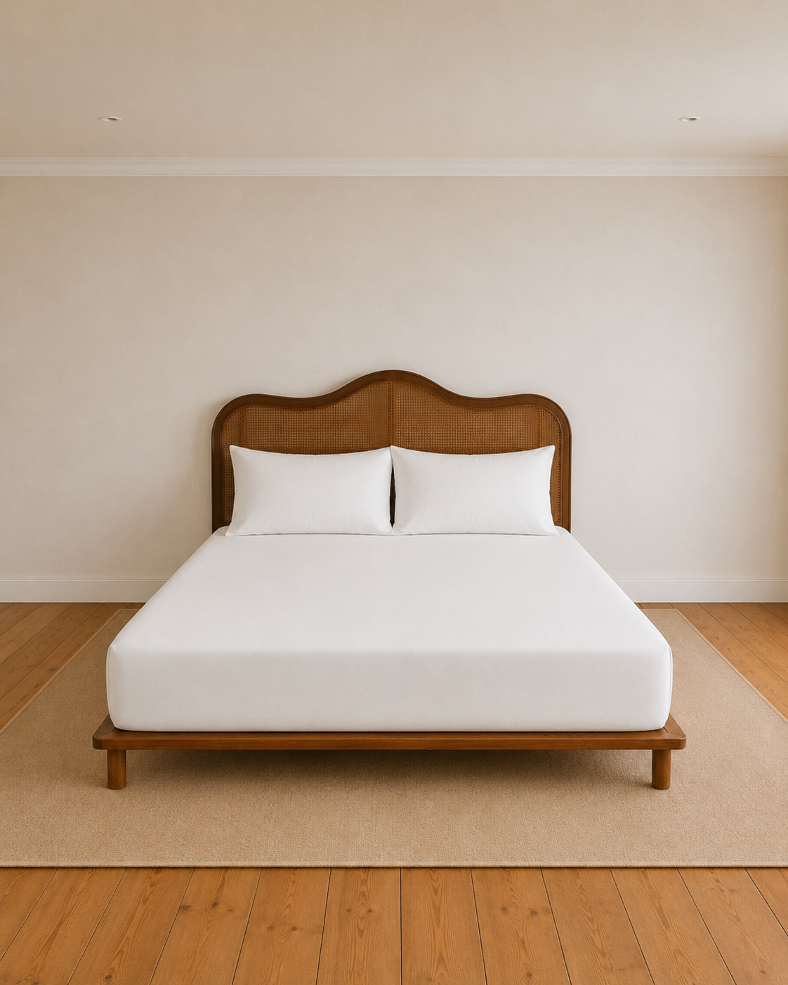 Lightweight White Fitted Sheet