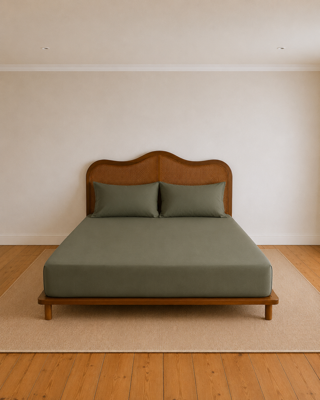 Lightweight Khaki Fitted Sheet