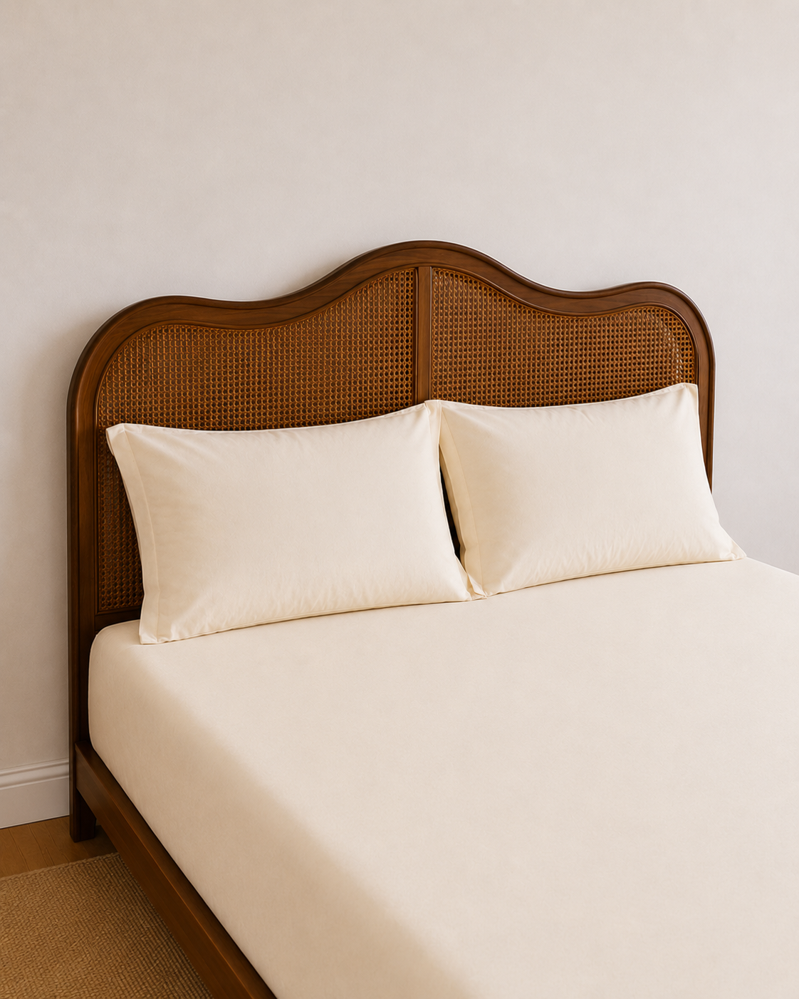 Lightweight Beige Fitted Sheet