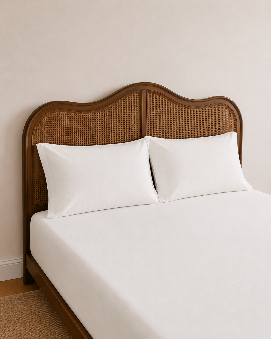 Lightweight White Fitted Sheet