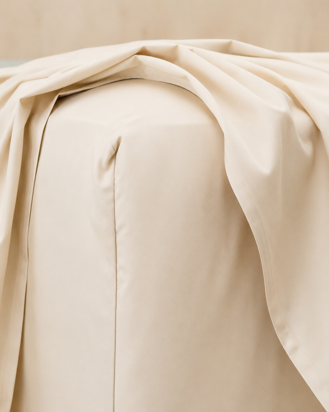 Lightweight Beige Fitted Sheet