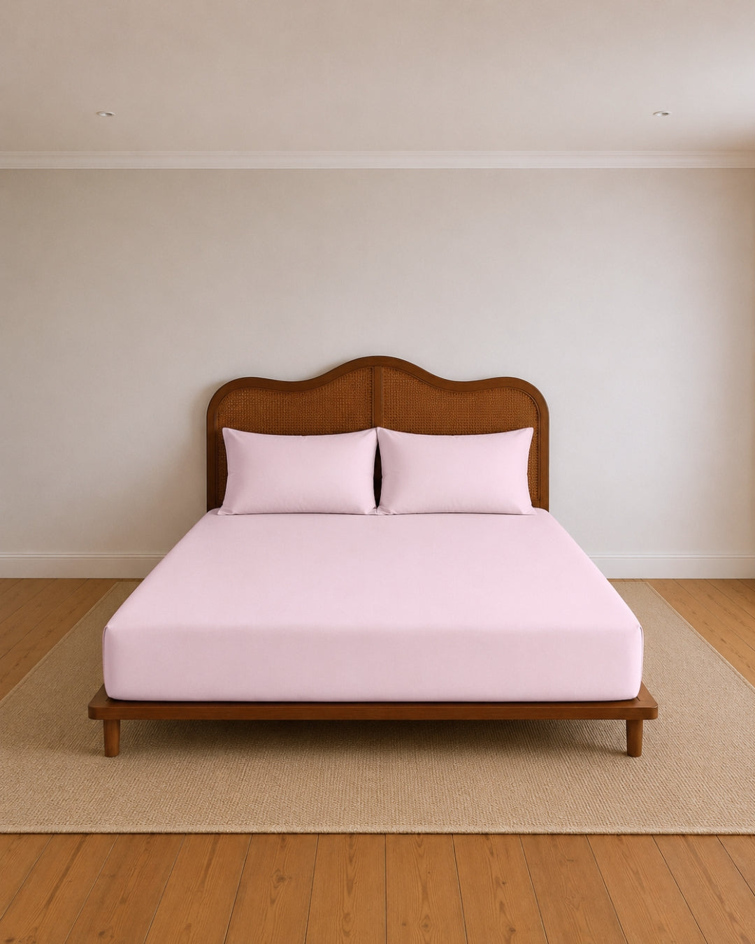 Lightweight Baby Pink Fitted Sheet