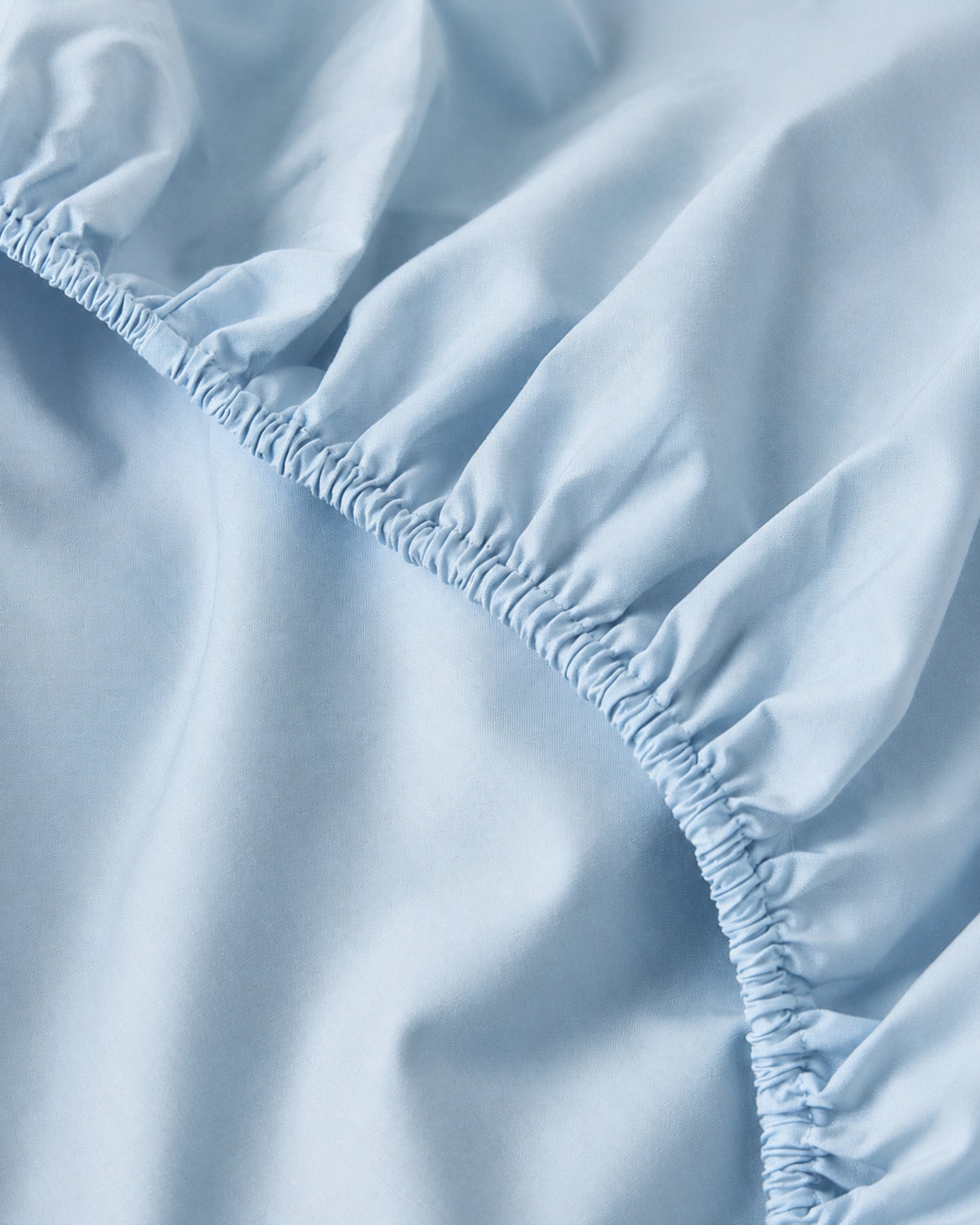 Lightweight Baby Blue Fitted Sheet