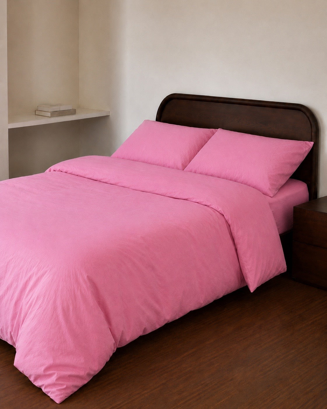 Talia Hot Pink Cotton Quilt Cover Set