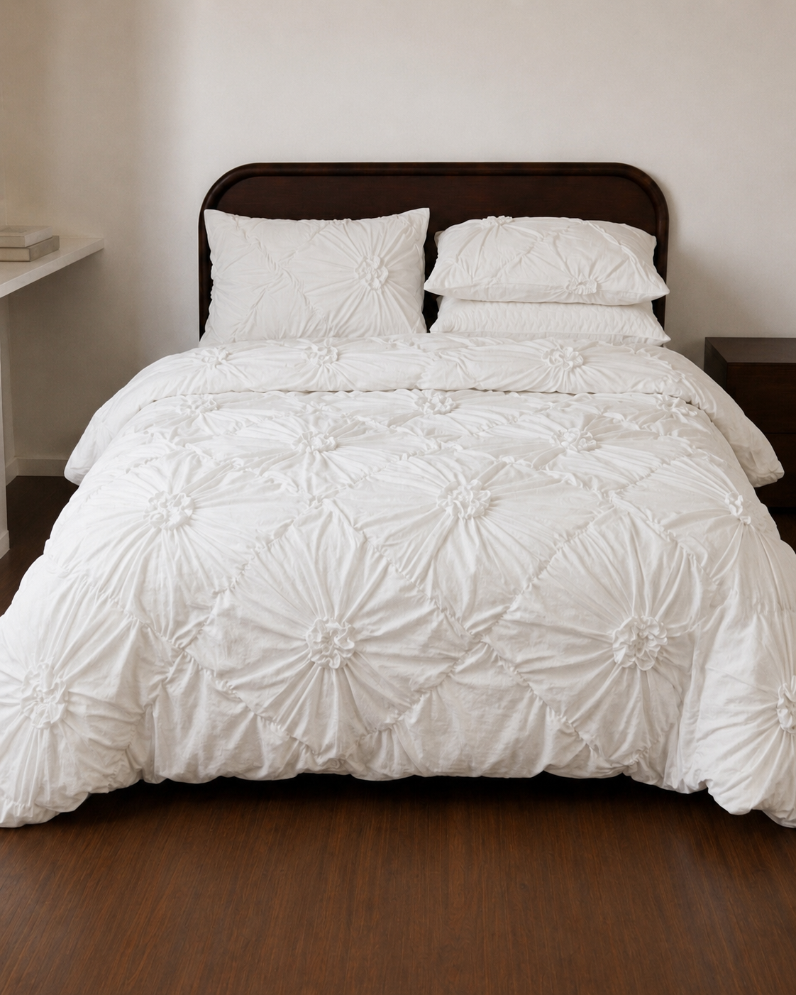 Tatiana White Quilt Cover Set