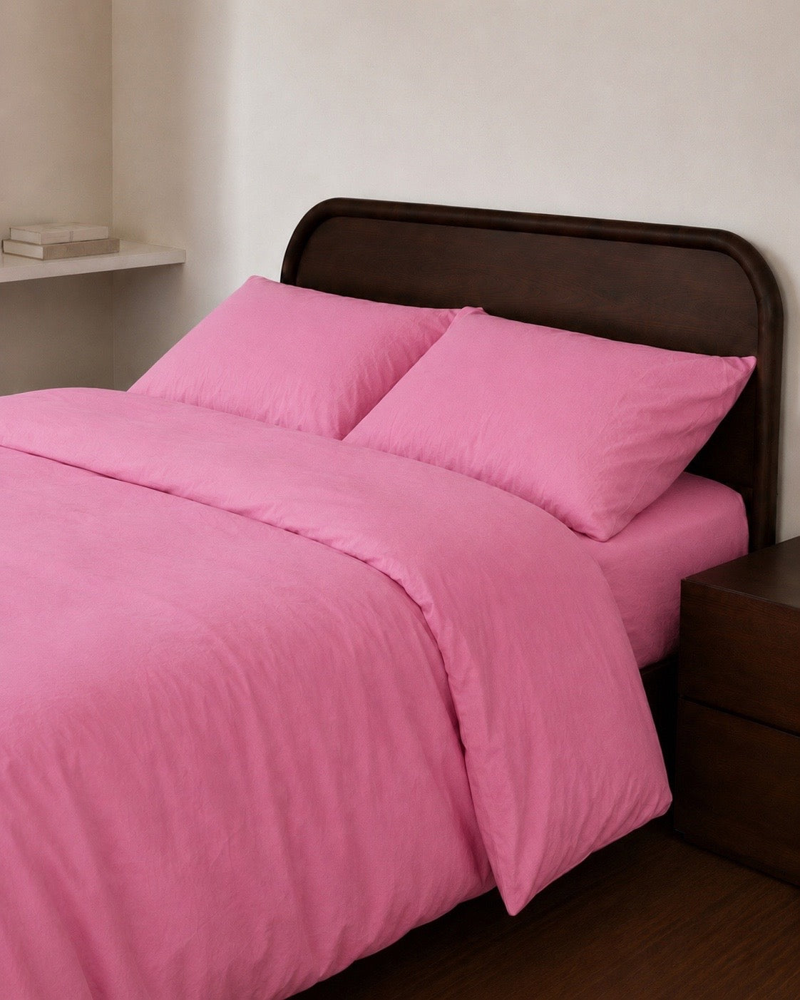 Talia Hot Pink Cotton Quilt Cover Set