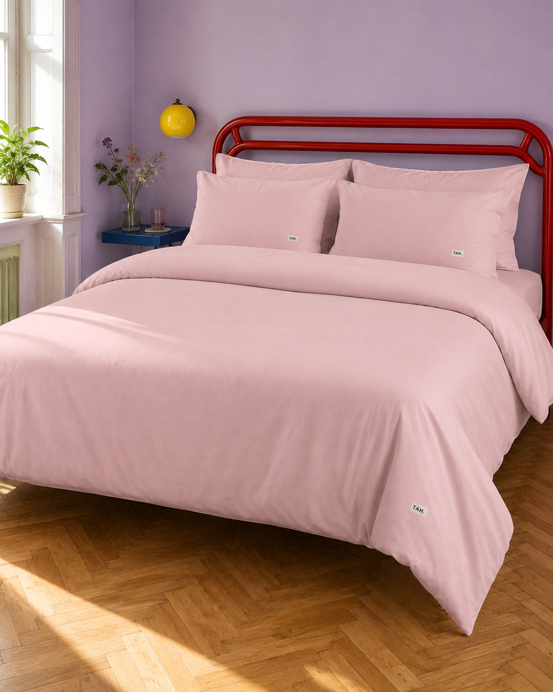 Talia Blush Quilt Cover Set