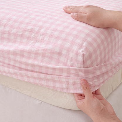 Gingham Fitted Sheet
