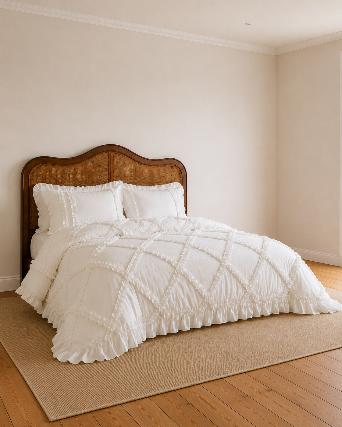 Andrea White Quilt Cover Set