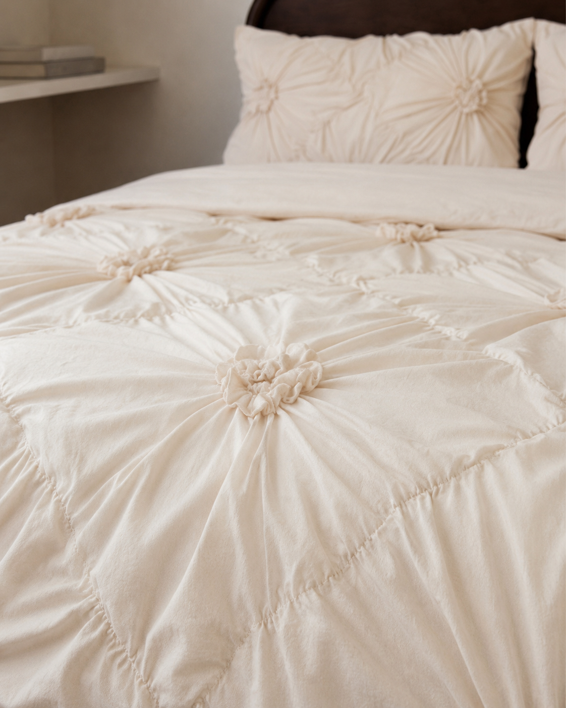 Tatiana Beige Quilt Cover Set