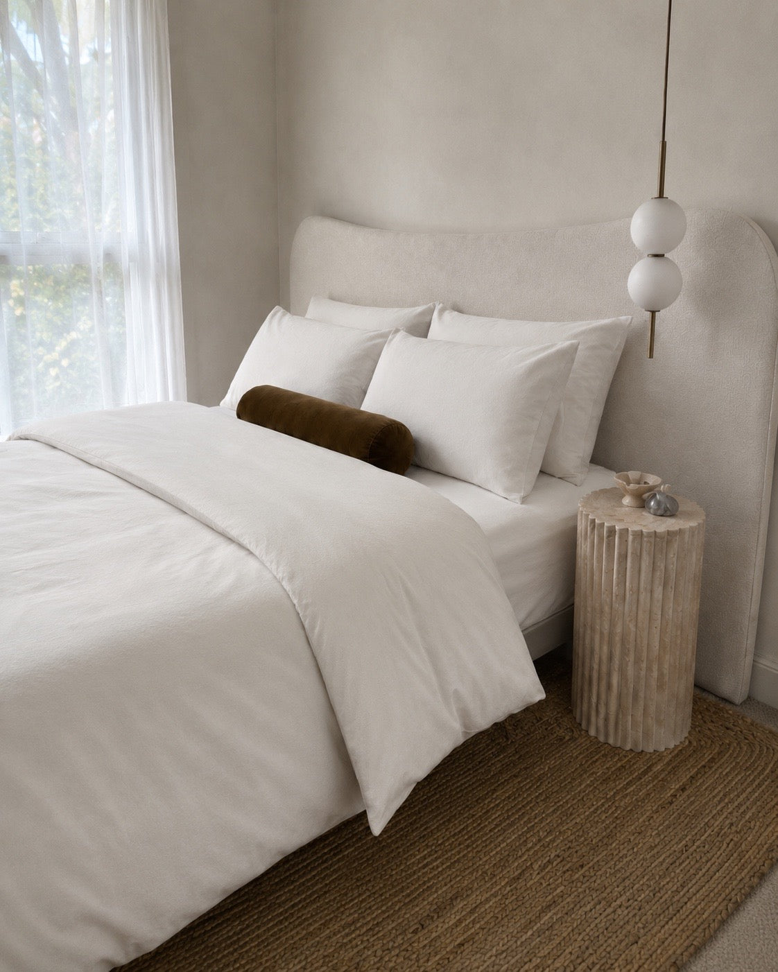Lightweight White Quilt Cover Set