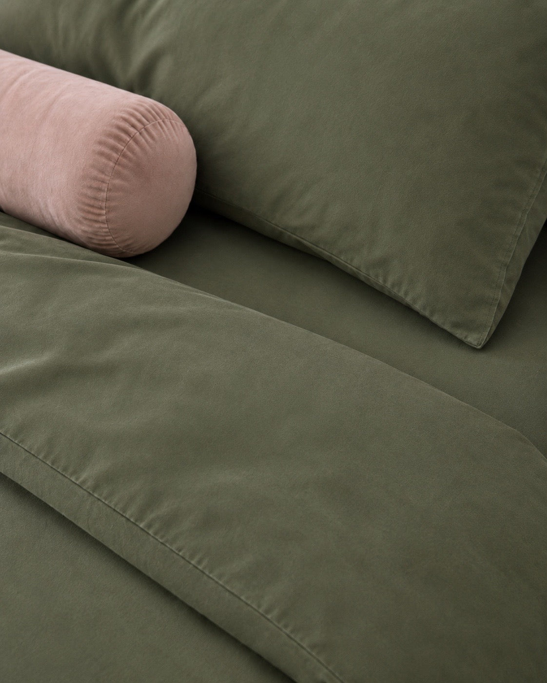 Lightweight Khaki Quilt Cover Set