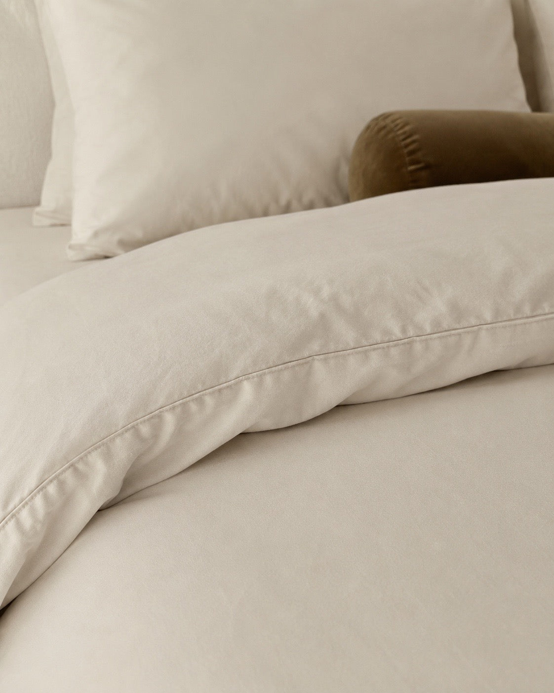 Lightweight Beige Quilt Cover Set