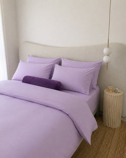 Lightweight Purple Quilt Cover Set