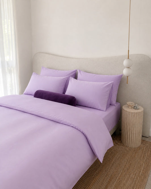 Lightweight Purple Quilt Cover Set